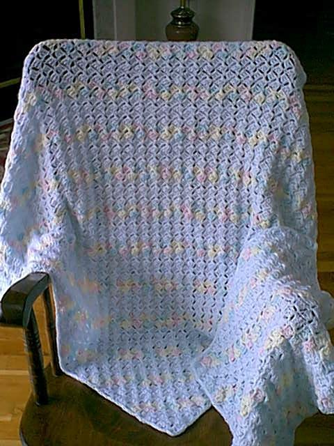 Ombre Blue Baby Blanket